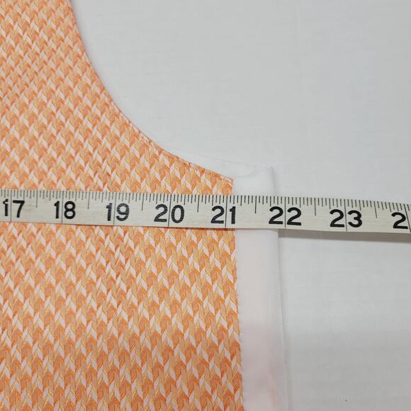 JEAN YAES PARIS Pour L Homme Medium Formal Wedding Tuxedo Prom Vest Orange - Picture 2 of 8